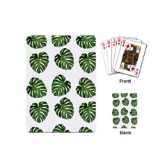 Leaf Pattern Seamless Background Playing Cards (Mini) 