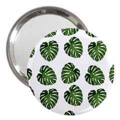 Leaf Pattern Seamless Background 3  Handbag Mirrors