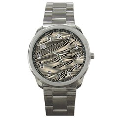 Alien Planet Surface Sport Metal Watch