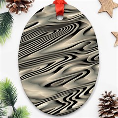 Alien Planet Surface Oval Ornament (Two Sides)