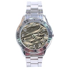 Alien Planet Surface Stainless Steel Analogue Watch