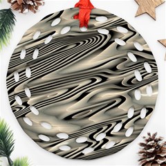 Alien Planet Surface Round Filigree Ornament (Two Sides)