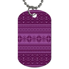 Pattern Dog Tag (two Sides) by Valentinaart