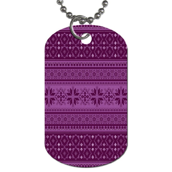 Pattern Dog Tag (Two Sides)