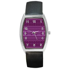 Pattern Barrel Style Metal Watch by Valentinaart