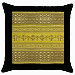 Pattern Throw Pillow Case (black) by Valentinaart