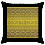 Pattern Throw Pillow Case (Black) Front