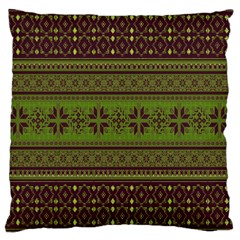 Pattern Large Cushion Case (one Side) by Valentinaart