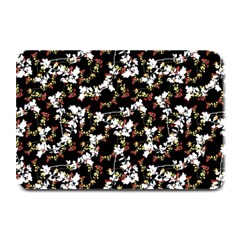 Dark Chinoiserie Floral Collage Pattern Plate Mats by dflcprints