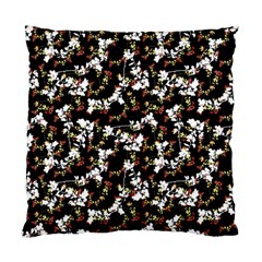 Dark Chinoiserie Floral Collage Pattern Standard Cushion Case (one Side) by dflcprints