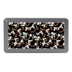 Dark Chinoiserie Floral Collage Pattern Memory Card Reader (mini) by dflcprints