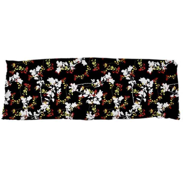 Dark Chinoiserie Floral Collage Pattern Body Pillow Case Dakimakura (Two Sides)