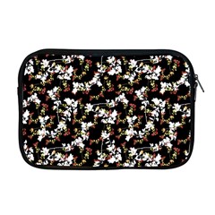 Dark Chinoiserie Floral Collage Pattern Apple Macbook Pro 17  Zipper Case by dflcprints