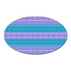 Pattern Oval Magnet by Valentinaart