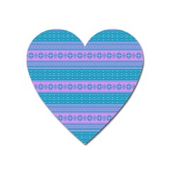 Pattern Heart Magnet by Valentinaart