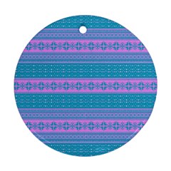 Pattern Round Ornament (two Sides) by Valentinaart