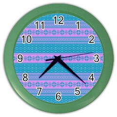 Pattern Color Wall Clocks by Valentinaart