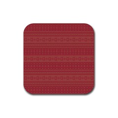 Pattern Rubber Coaster (square)  by Valentinaart