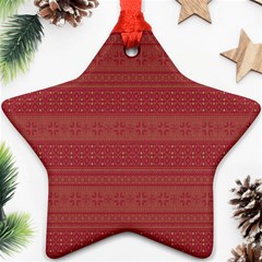 Pattern Star Ornament (two Sides) by Valentinaart