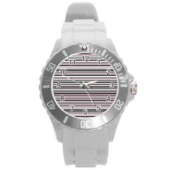 Pattern Round Plastic Sport Watch (l)