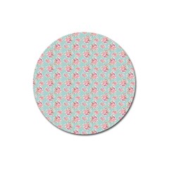 Floral Pattern Magnet 3  (round) by Valentinaart