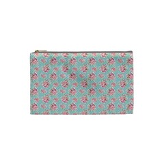 Floral Pattern Cosmetic Bag (small)  by Valentinaart