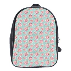 Floral Pattern School Bags(large)  by Valentinaart