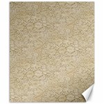 Old Floral Crochet Lace Pattern beige bleached Canvas 8  x 10  8.15 x9.66  Canvas - 1