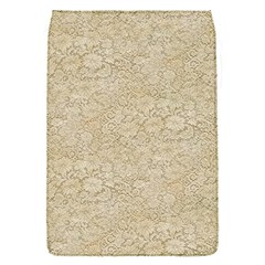 Old Floral Crochet Lace Pattern Beige Bleached Flap Covers (s)  by EDDArt