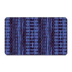 Wrinkly Batik Pattern   Blue Black Magnet (rectangular) by EDDArt