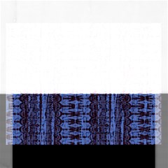 Wrinkly Batik Pattern   Blue Black Rectangular Jigsaw Puzzl