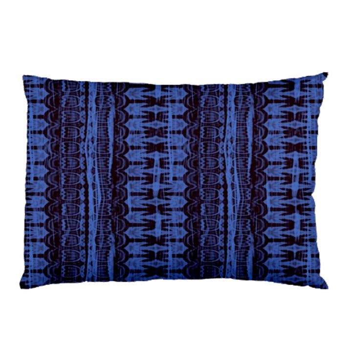 Wrinkly Batik Pattern   Blue Black Pillow Case