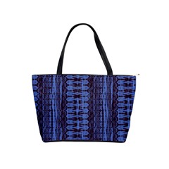 Wrinkly Batik Pattern   Blue Black Shoulder Handbags