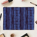 Wrinkly Batik Pattern   Blue Black Cosmetic Bag (XL) Front