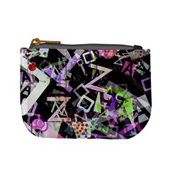 Chaos With Letters Black Multicolored Mini Coin Purses by EDDArt