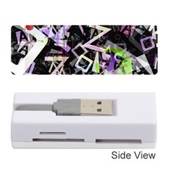 Chaos With Letters Black Multicolored Memory Card Reader (stick)  by EDDArt