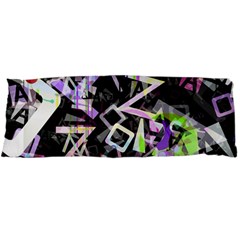 Chaos With Letters Black Multicolored Body Pillow Case Dakimakura (two Sides) by EDDArt