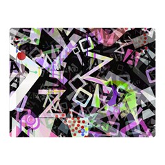 Chaos With Letters Black Multicolored Double Sided Flano Blanket (mini)  by EDDArt