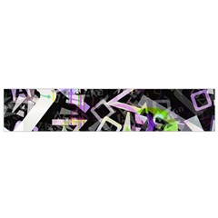 Chaos With Letters Black Multicolored Flano Scarf (small)