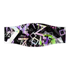 Chaos With Letters Black Multicolored Stretchable Headband by EDDArt