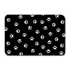 Footprints Cat White Black Plate Mats by EDDArt