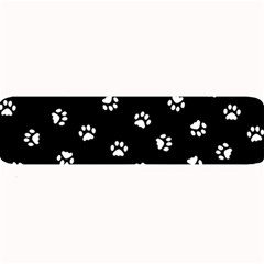 Footprints Cat White Black Large Bar Mats by EDDArt