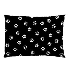 Footprints Cat White Black Pillow Case (two Sides) by EDDArt