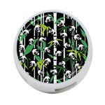 Satisfied And Happy Panda Babies On Bamboo 4-Port USB Hub (Two Sides)  Front