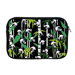 Satisfied And Happy Panda Babies On Bamboo Apple Macbook Pro 17  Zipper Case