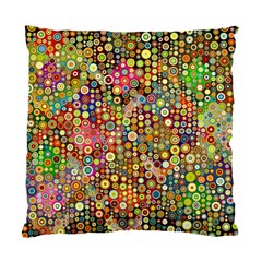 Multicolored Retro Spots Polka Dots Pattern Standard Cushion Case (one Side) by EDDArt