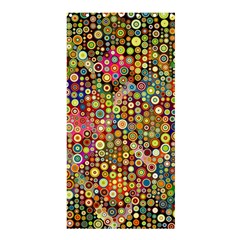 Multicolored Retro Spots Polka Dots Pattern Shower Curtain 36  X 72  (stall)  by EDDArt