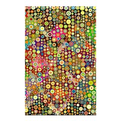 Multicolored Retro Spots Polka Dots Pattern Shower Curtain 48  X 72  (small)  by EDDArt