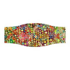 Multicolored Retro Spots Polka Dots Pattern Stretchable Headband by EDDArt