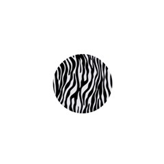 Zebra Stripes Pattern Traditional Colors Black White 1  Mini Buttons by EDDArt